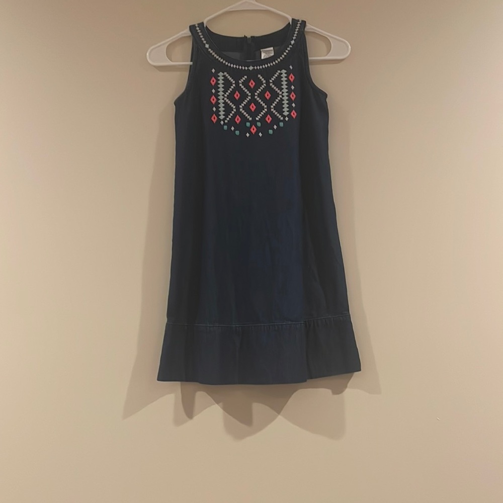 Blue Cotton Gymboree Girls Casual Dress